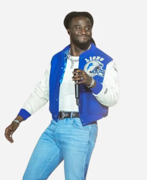 Shaboozey Thanksgiving Halftime Show Detroit Lions Jacket - Image 2