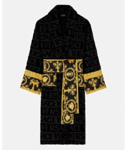 Black Casual Versace Bathrobe