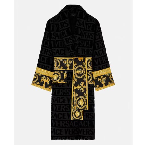 Black Casual Versace Bathrobe