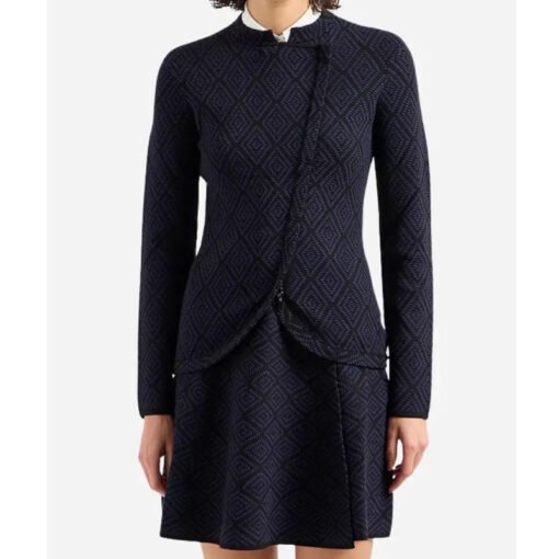 Skye P. Marshall Matlock Blue Diamond Print Jacket - Image 2