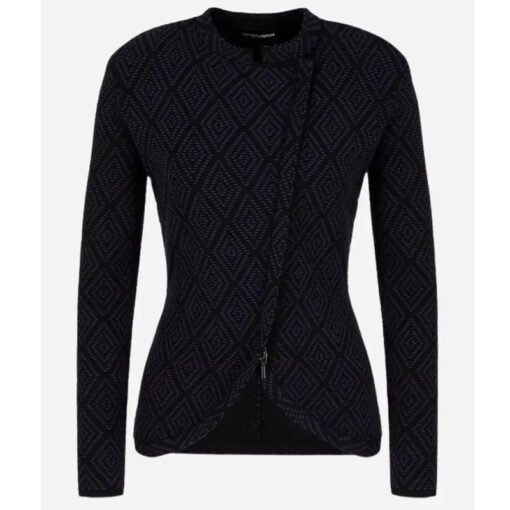 Skye P. Marshall Matlock Blue Diamond Print Jacket - Image 4