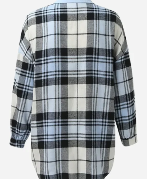 Melissa Jefferson Sprint S02 Blue Plaid Shirt - Image 3