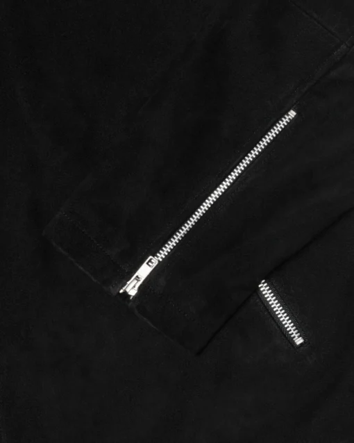 Stussy 8 Ball Suede Bing Black Jacket - Image 4