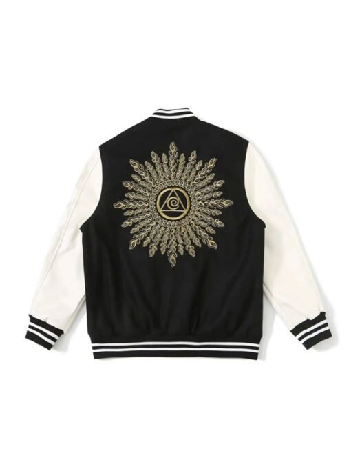 Stussy x Dries Van Noten Black Varsity Jacket - Image 2