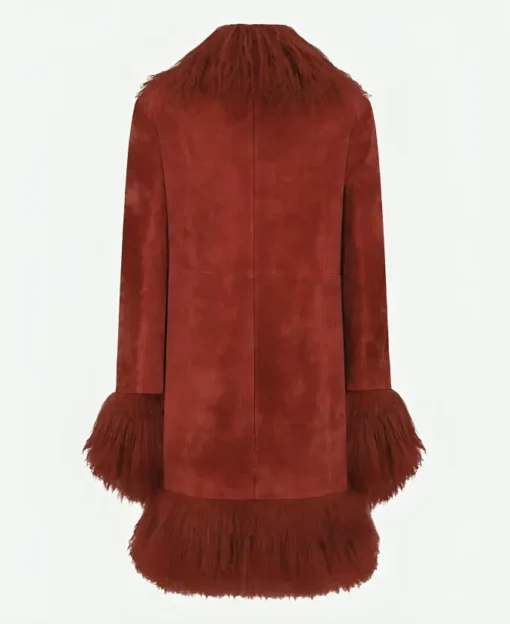 Taylor Swift Chiefs Game Red Fur Coat - Image 3