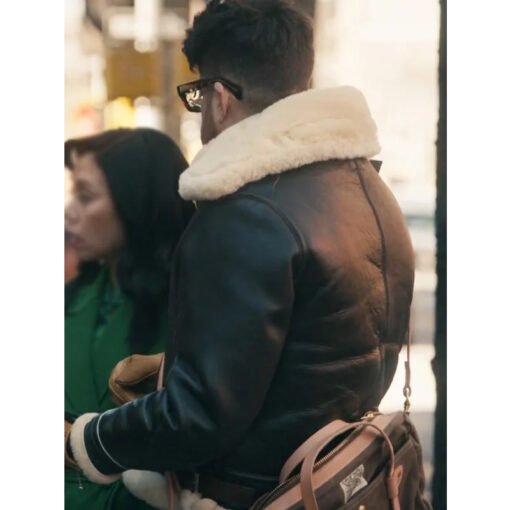 The Equalizer Black Shearling Jacket - Image 3
