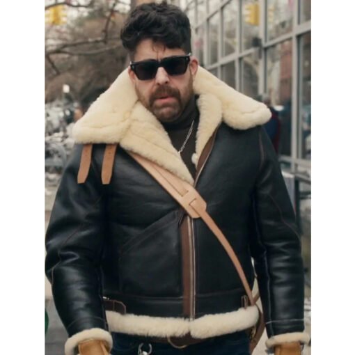 The Equalizer Black Shearling Jacket