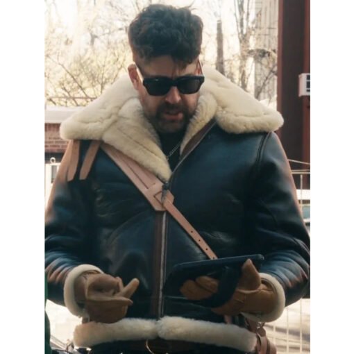 The Equalizer Black Shearling Jacket - Image 2