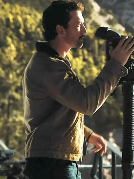 Miles Teller The Gorge 2025 Brown Jacket - Image 2