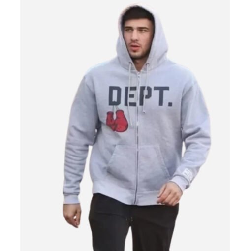 Tommy Fury DEPT Grey Hoodie - Image 2