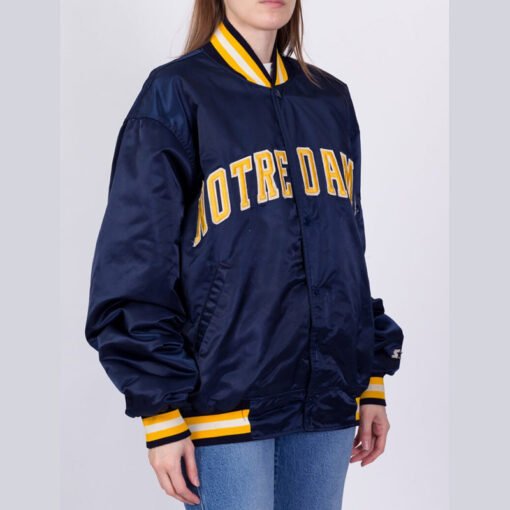 University of Notre Dame 90’s Blue Jacket - Image 3