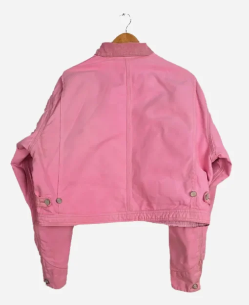 NY Yankees X Vintage Carhartt Crop Jacket - Image 2