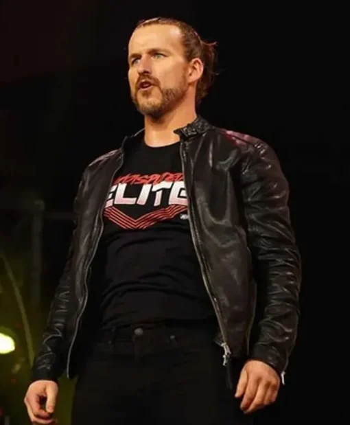 WWE Adam Cole Black Leather Jacket - Image 2