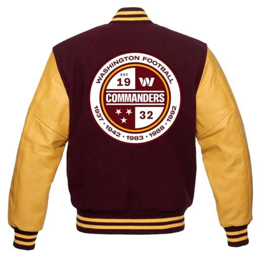 Washington Commanders Letterman Jacket - Image 4