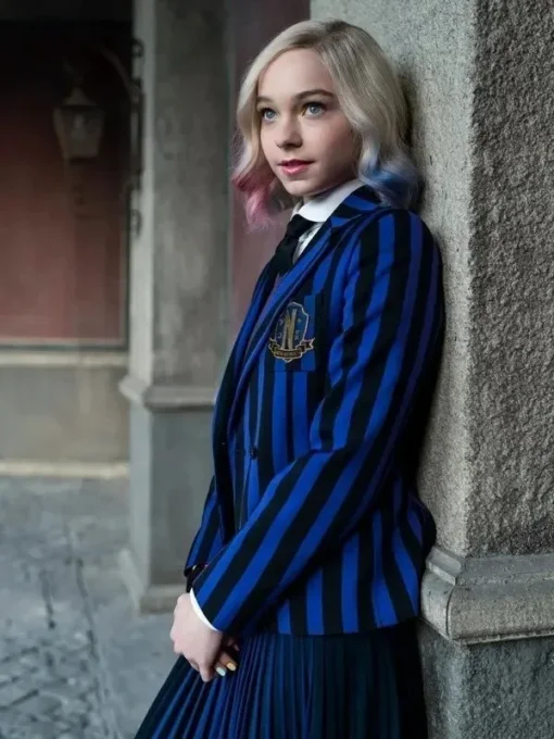 Wednesday Emma Myers Blue Blazer