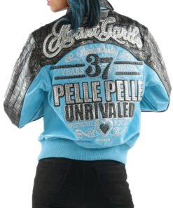 Pelle Pelle Avant Garde Turquoise 37 Years Strong Jacket
