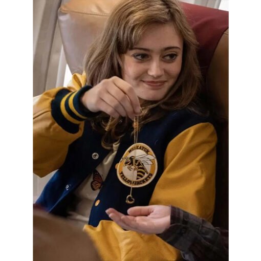 Yellowjackets Ella Purnell Varsity Jacket - Image 4