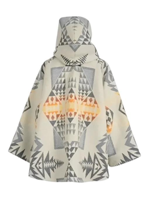 Yellowstone Beth Dutton White Poncho Coat - Image 2