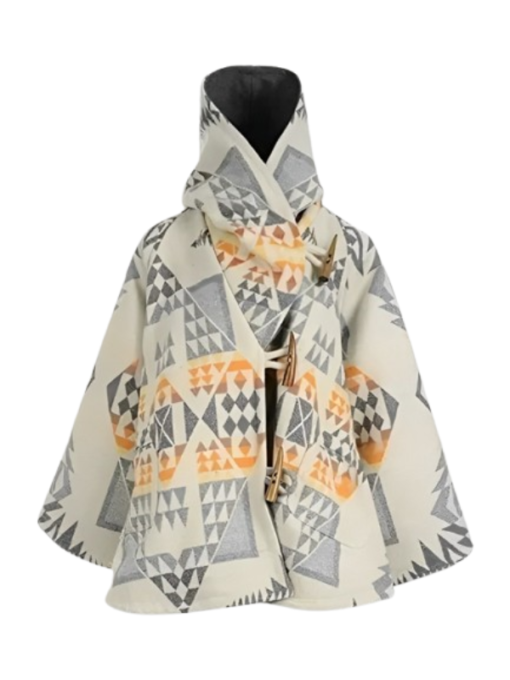 Yellowstone Beth Dutton White Poncho Coat