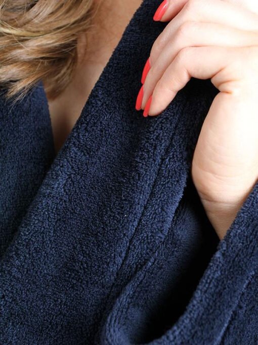 Simple Blue Bathrobe - Image 3