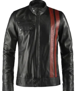 Death Race Frankenstein Black Leather Jacket
