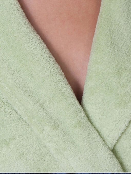 Simple Light Green Bathrobe - Image 3