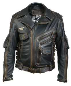 Harley Davidson Men’s Black Premium Leather Jacket