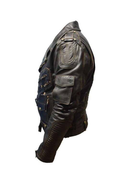 Harley Davidson Men’s Black Premium Leather Jacket - Image 3