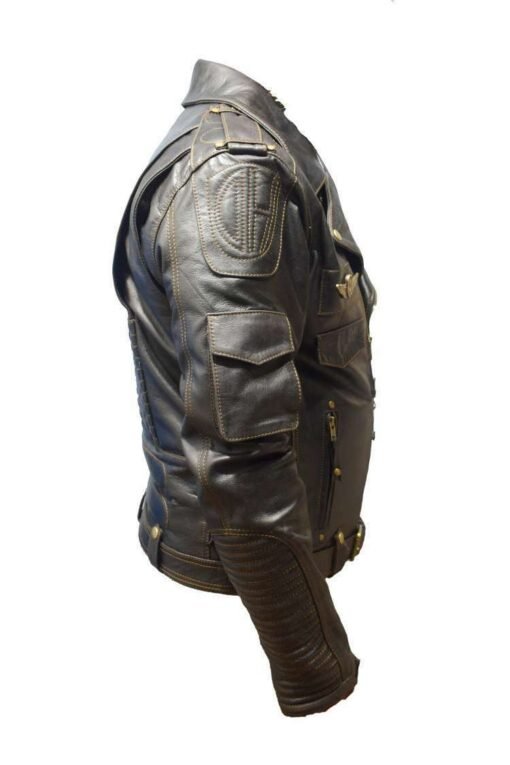 Harley Davidson Men’s Black Premium Leather Jacket - Image 4