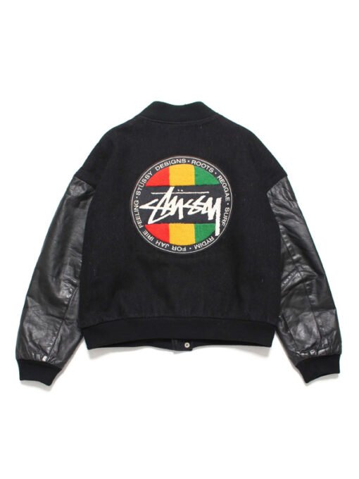 Stussy Vintage Homeboy Black Varsity Jacket