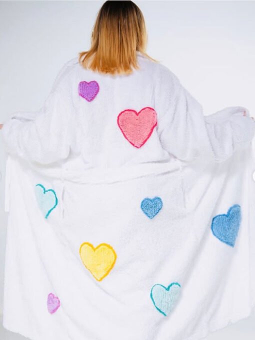 Confetti Kitty White Bathrobe - Image 2