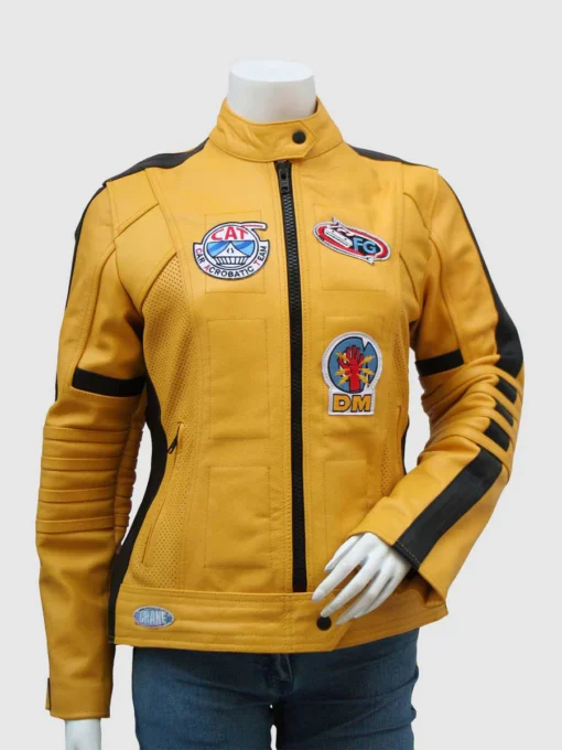 Yellow Motorcycle Jacket - Image 2