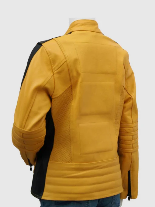 Yellow Motorcycle Jacket - Image 3